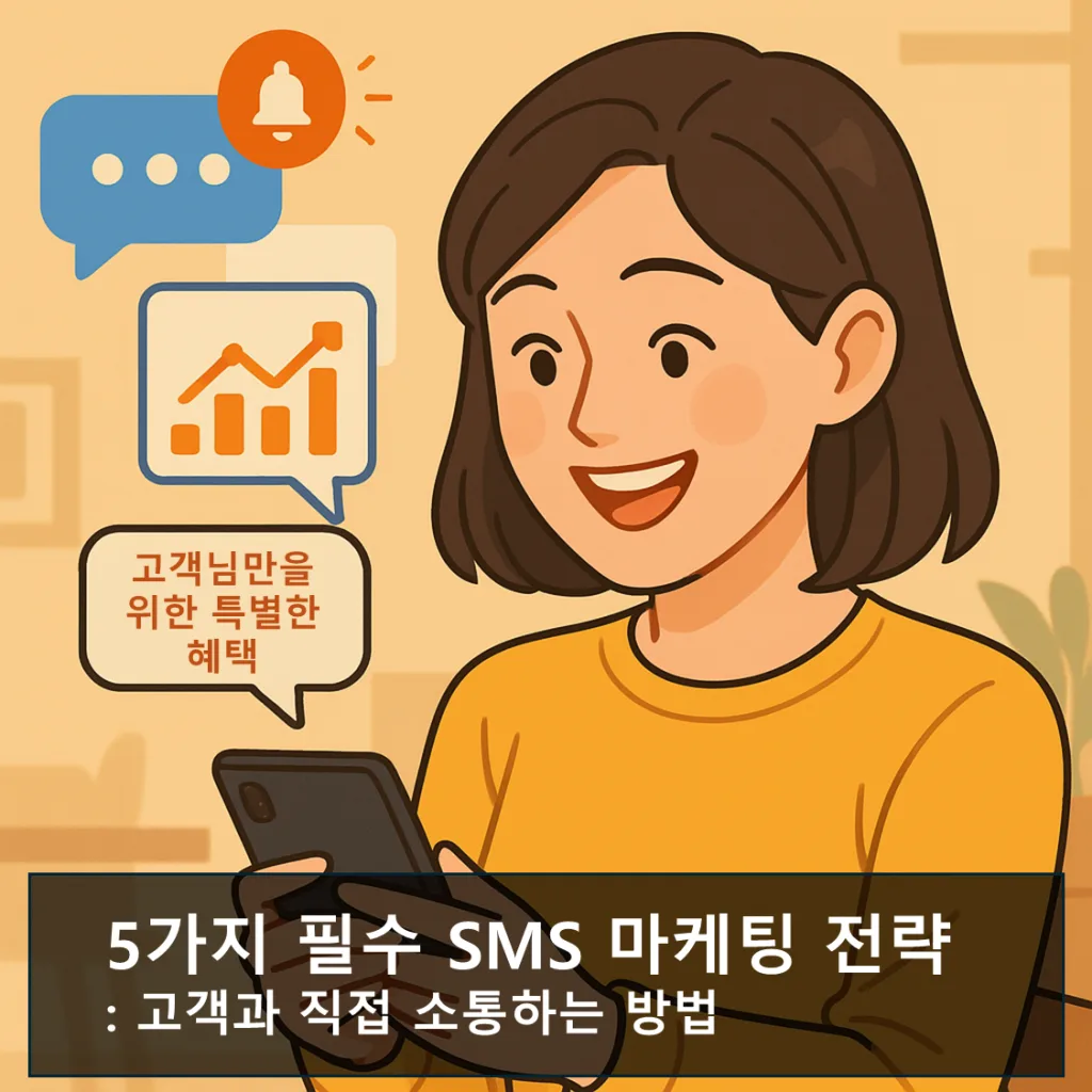 5가지 필수 SMS 마케팅 전략: 고객과 직접 소통하는 방법 1 5가지 필수 SMS 마케팅 전략
: 고객과 직접 소통하는 방법